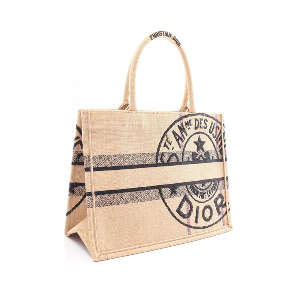 Dior Tote Multicolor Beige Book Bag Medium Tote - Picture 1 of 8